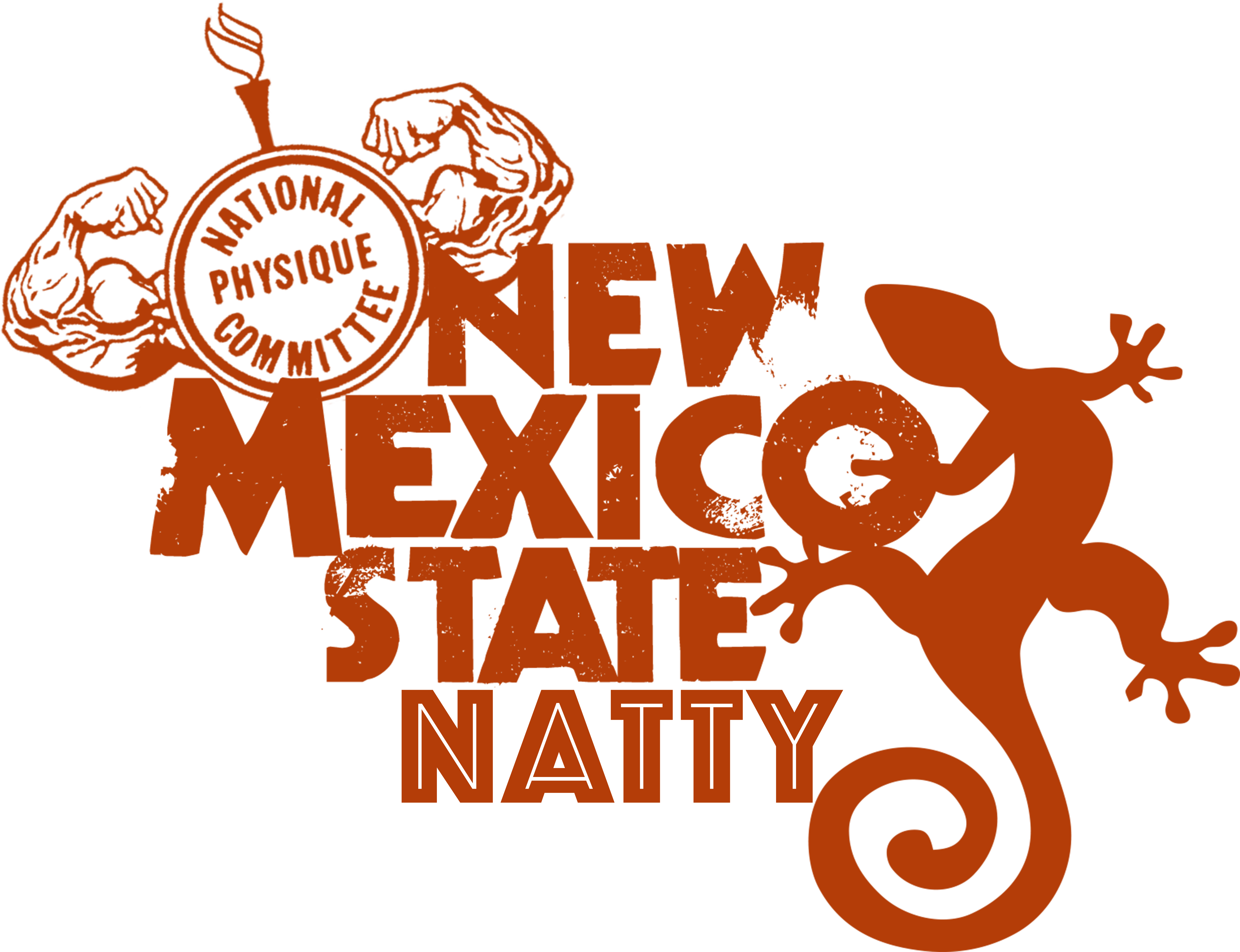 NPC New Mexico State Natural Drug Tested NPC New Mexico NATTY Logo for NPC Center Podium Bodybuilding Events