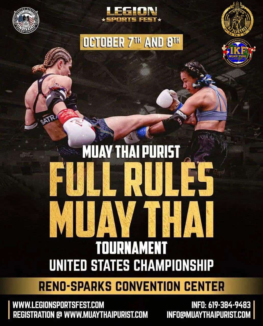 FULL CONTACT Muay Thai Tournaments Center Podium
