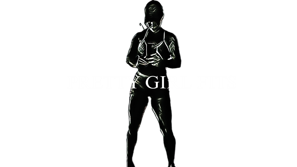 Pretty Girl FIts Logo for for IFBB Pro NPC Center Podium Bodybuilding Events