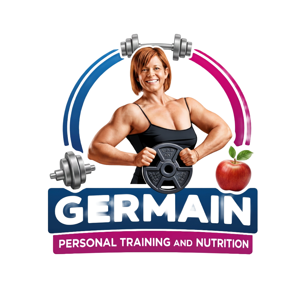 Germain Personal Training & Nutrition logo from Jax Gym for the NPC Dexter Jackson Classic Center Podium Bodybuilding Show