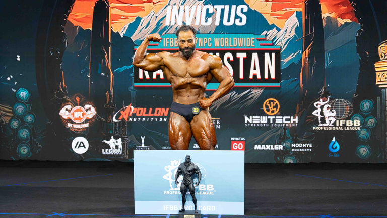 Classic NPC Pro Card Winner NPC Worldwide Pro Qualifier Kazakhstan Center Podium