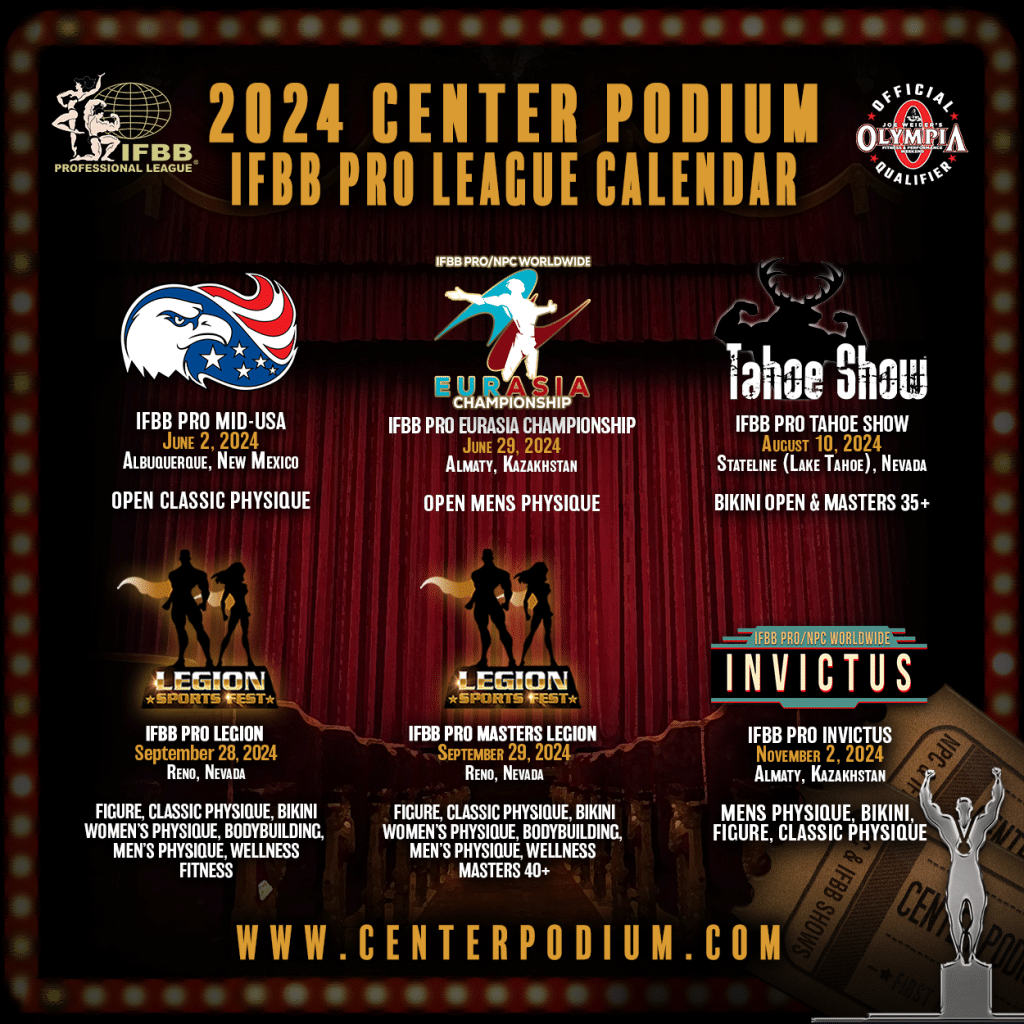 2024 IFBB Pro Show Schedule