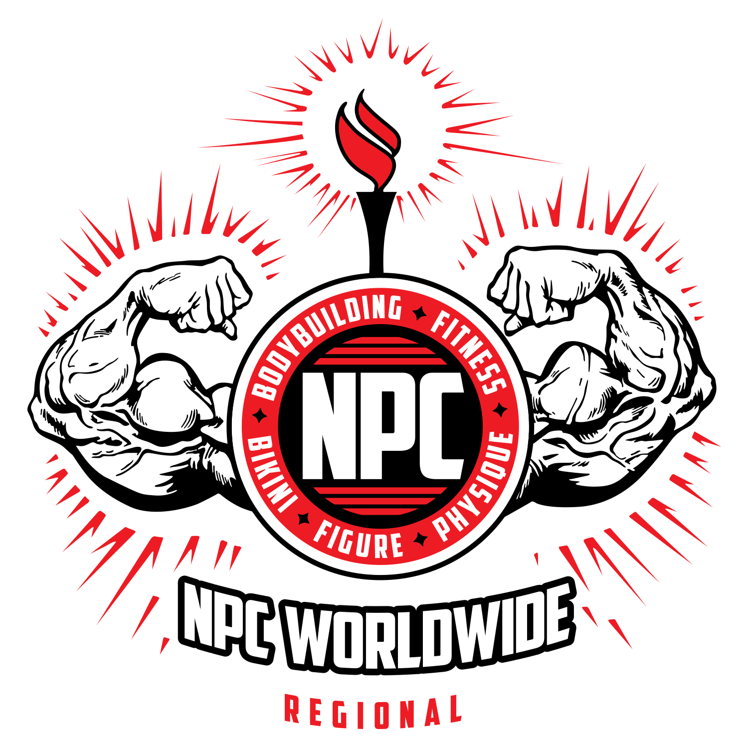 NPC WorldWide logo BK RD R